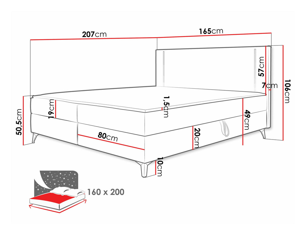 Kontinentālā gulta 550114