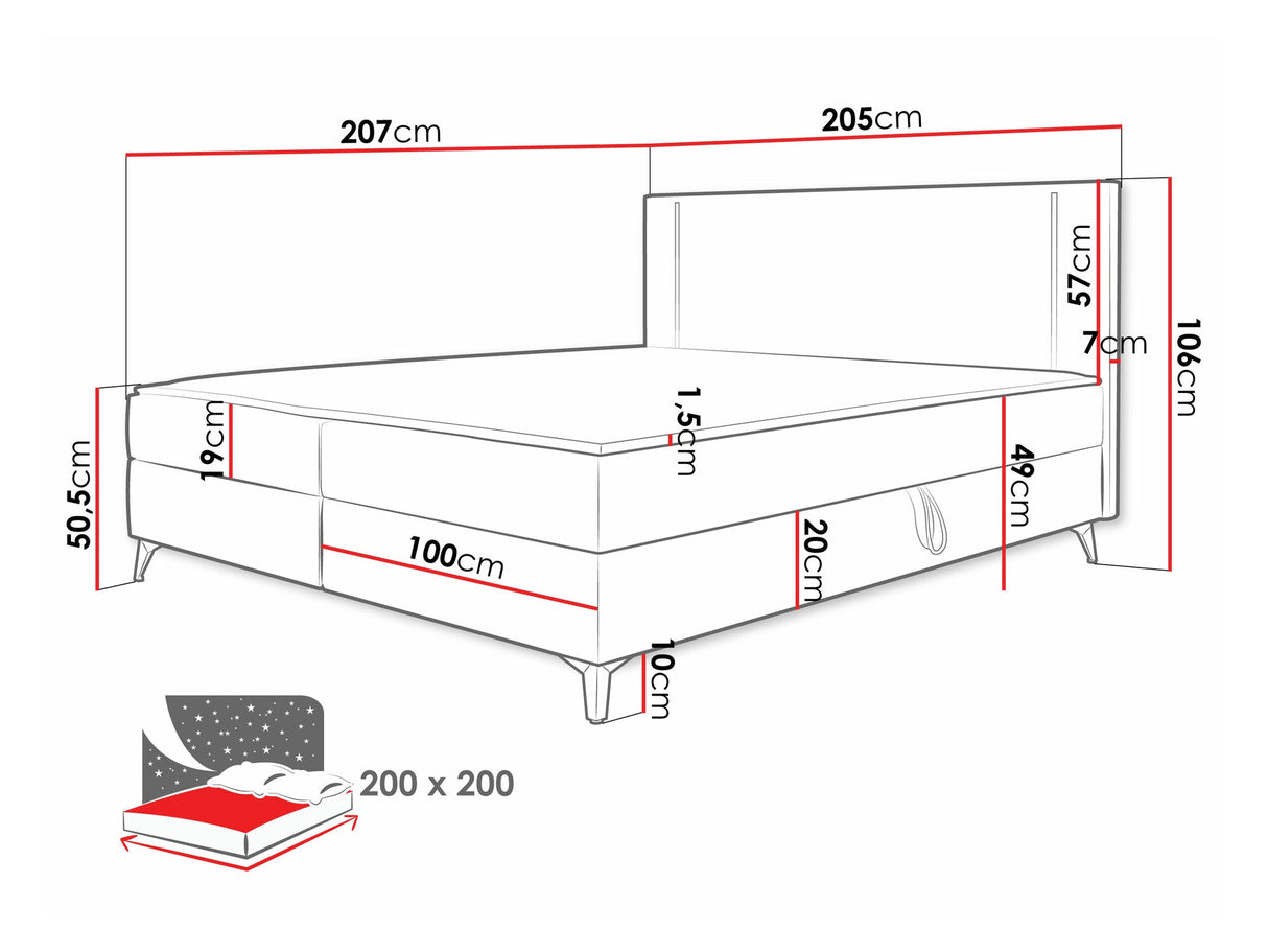 Kontinentālā gulta 550114