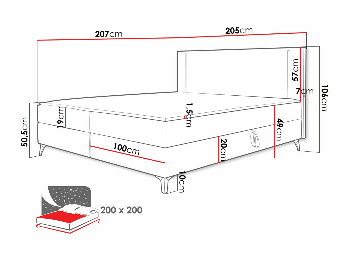 Kontinentālā gulta 550114