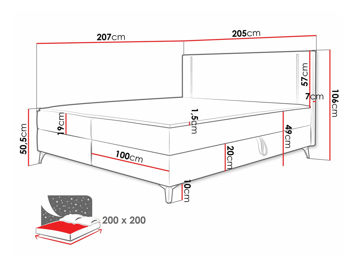 Kontinentālā gulta 550114