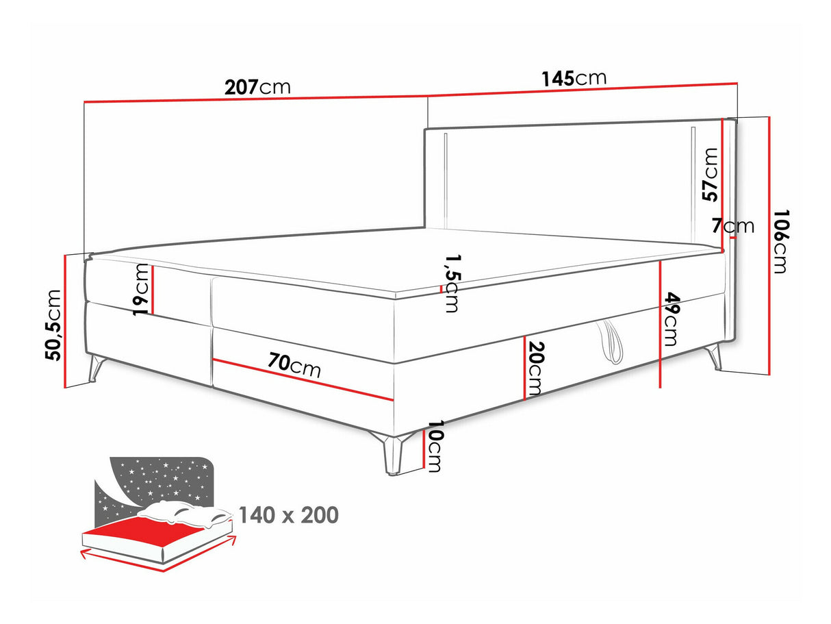 Kontinentālā gulta 550114