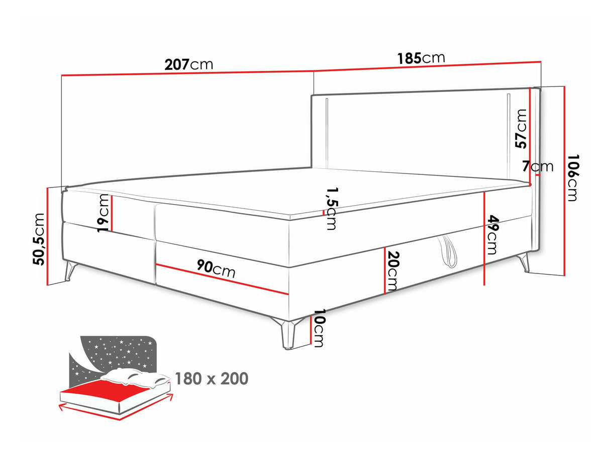 Kontinentālā gulta 550114