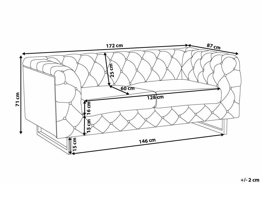 Chesterfield dīvāns 550781