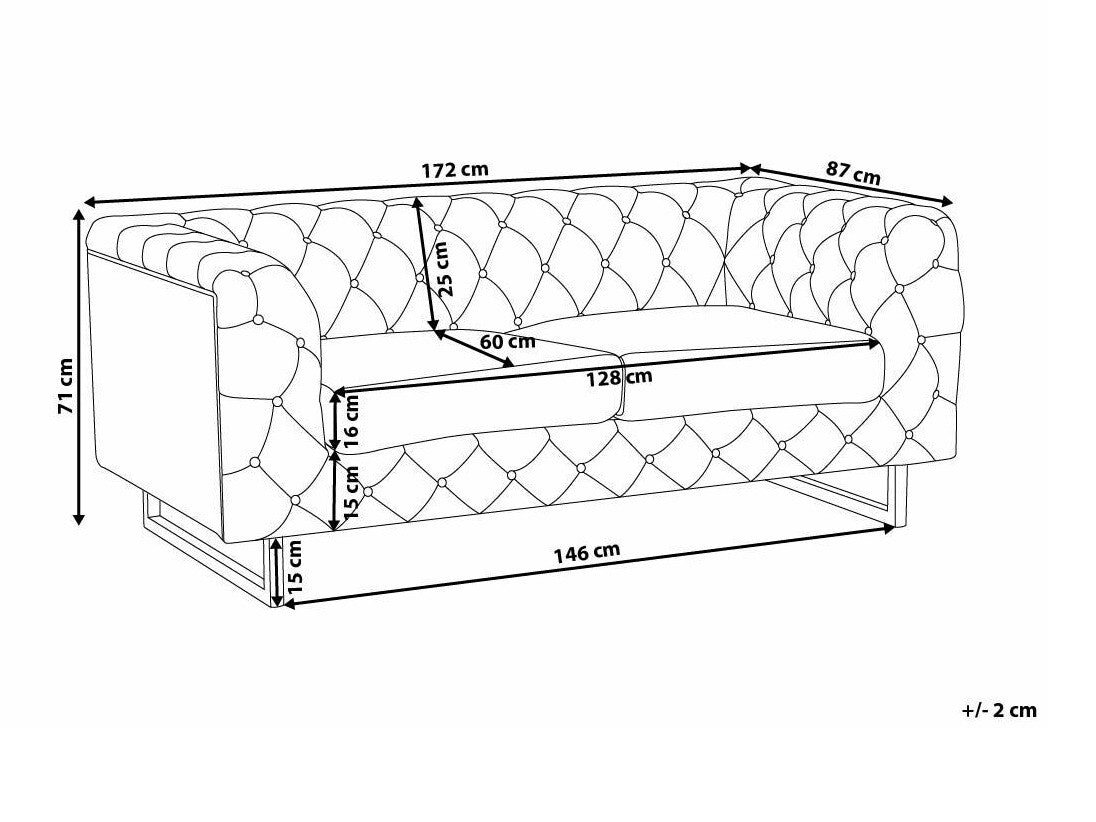 Chesterfield dīvāns 550781