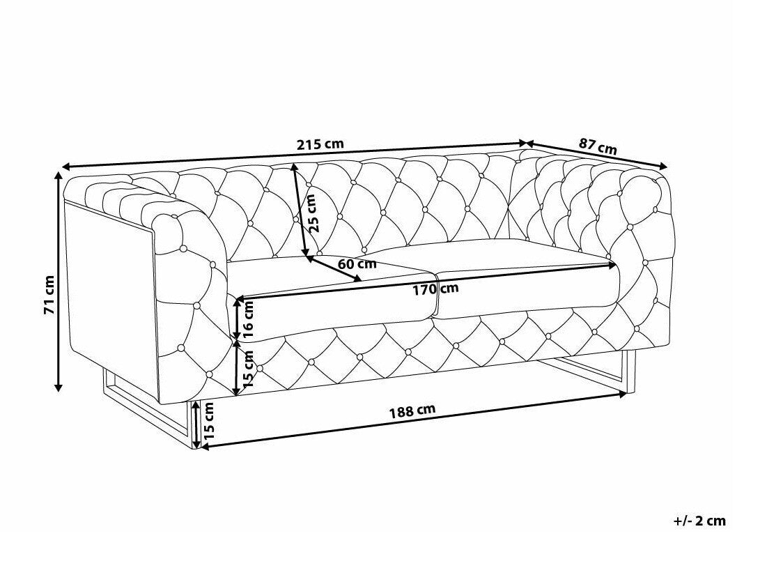 Chesterfield dīvāns 550809