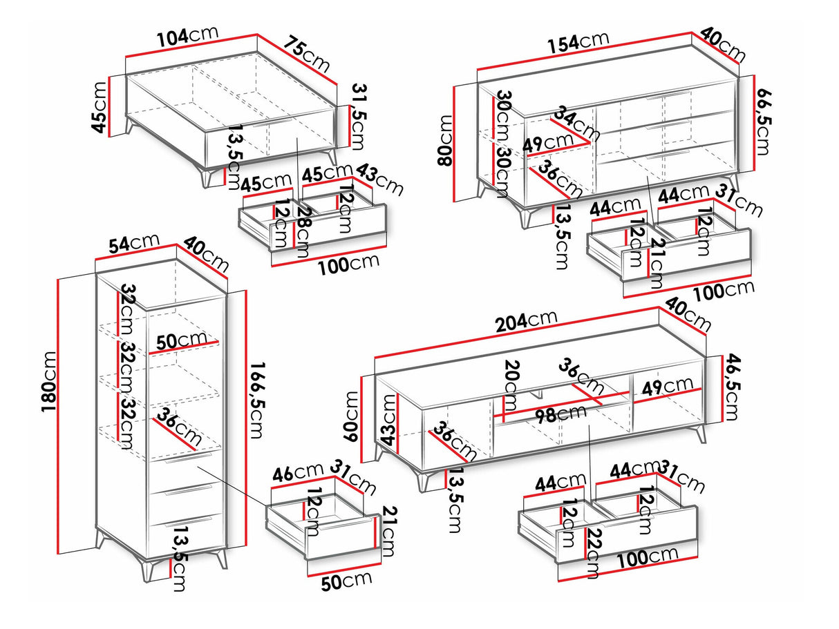 Viesistabas komplekts 547494