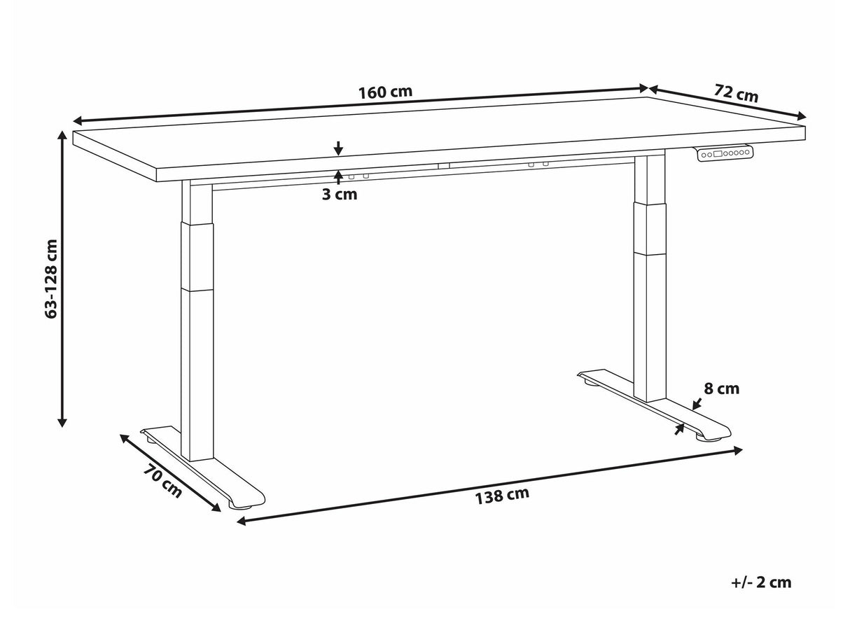 Rakstāmgalds ar regulējamu augstumu 554402