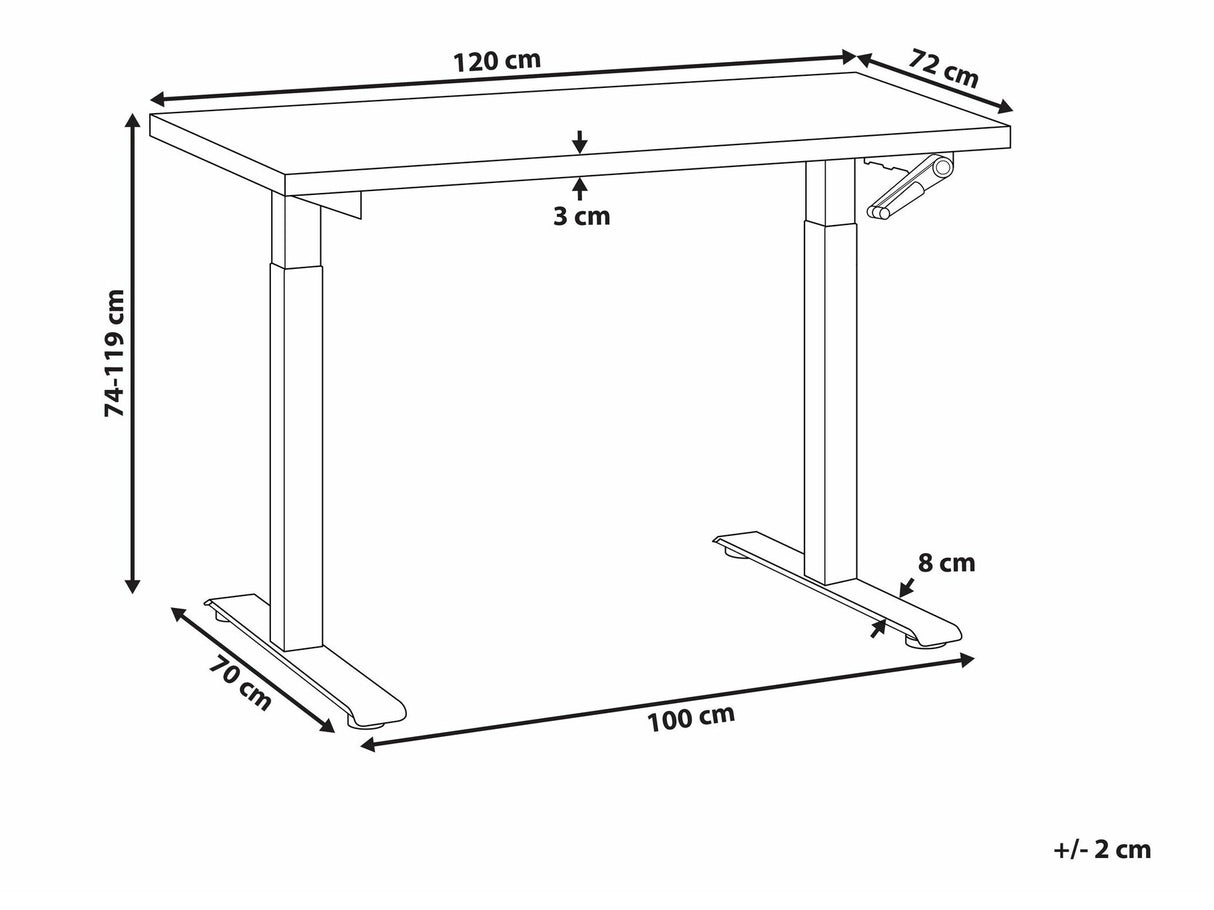 Rakstāmgalds ar regulējamu augstumu 554480