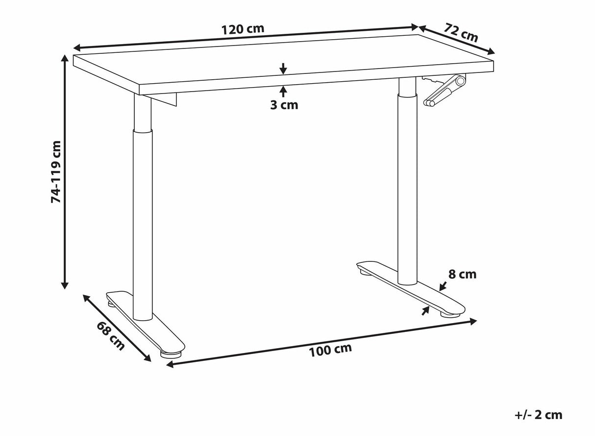 Rakstāmgalds ar regulējamu augstumu 554537