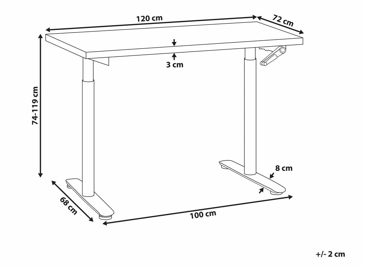 Rakstāmgalds ar regulējamu augstumu 554537