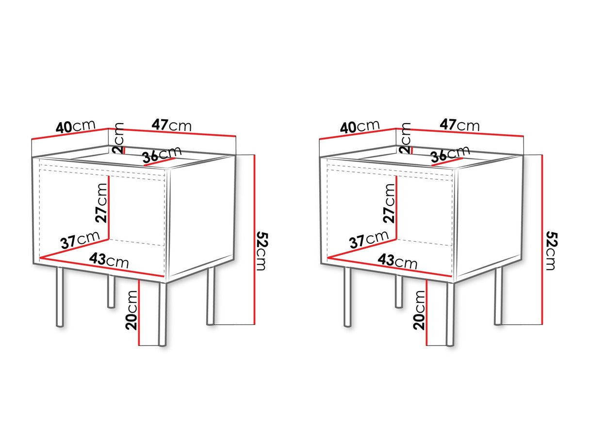 Naktsgaldiņu komplekts 554579