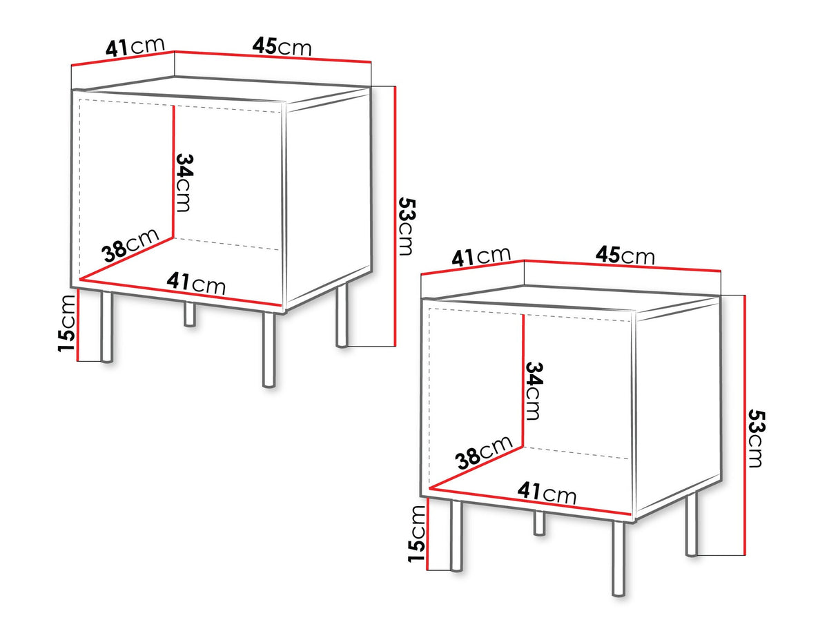 Naktsgaldiņu komplekts 554626
