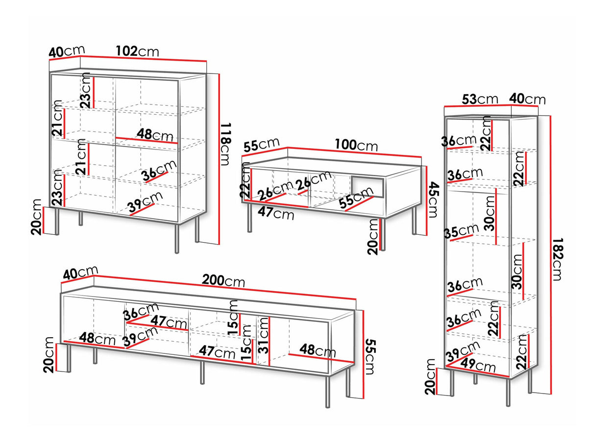 Viesistabas komplekts 554786