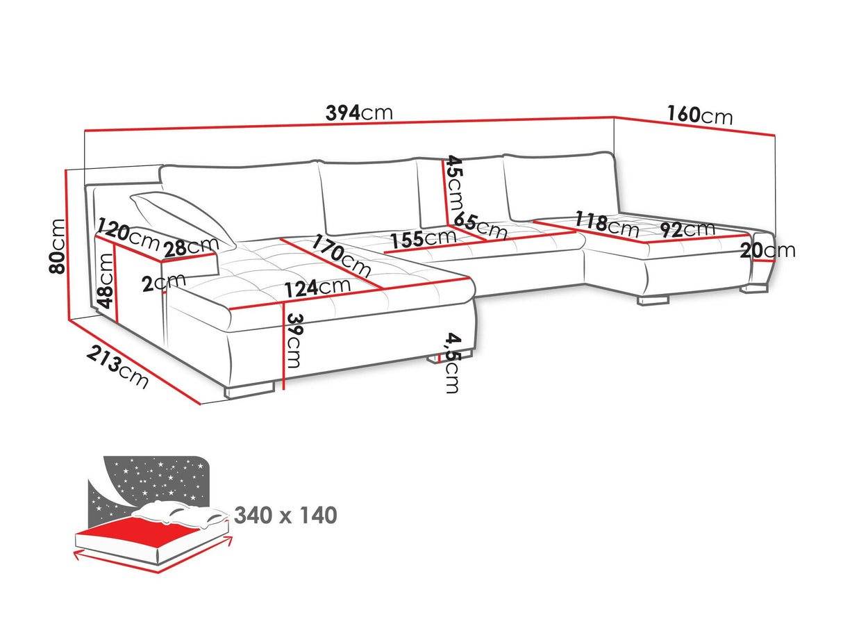 Stūra dīvāns 444781