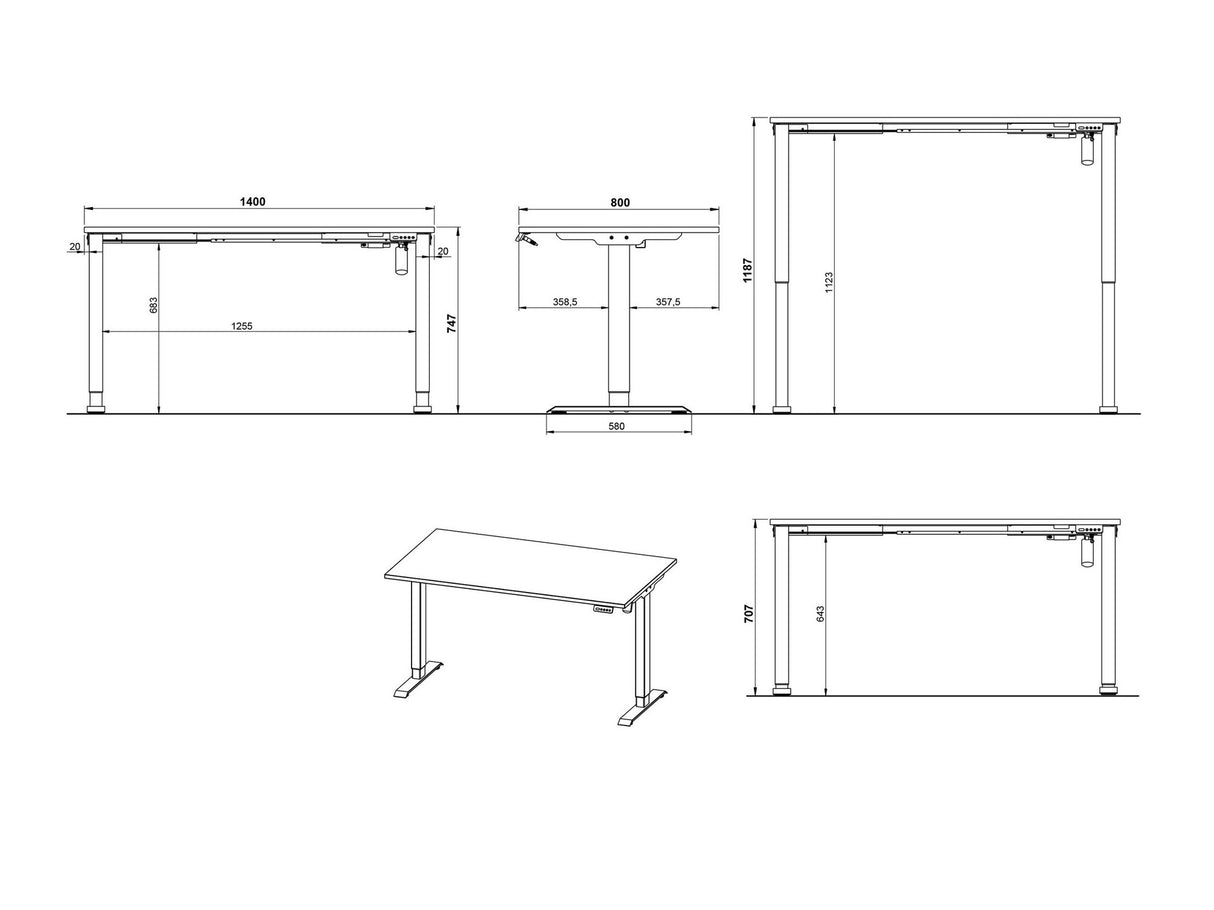 Rakstāmgalds ar regulējamu augstumu 555203