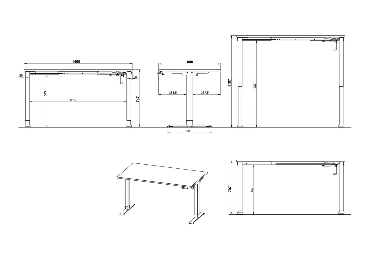 Rakstāmgalds ar regulējamu augstumu 555203
