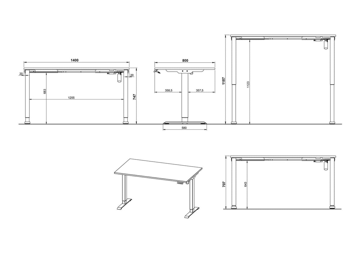 Rakstāmgalds ar regulējamu augstumu 555214