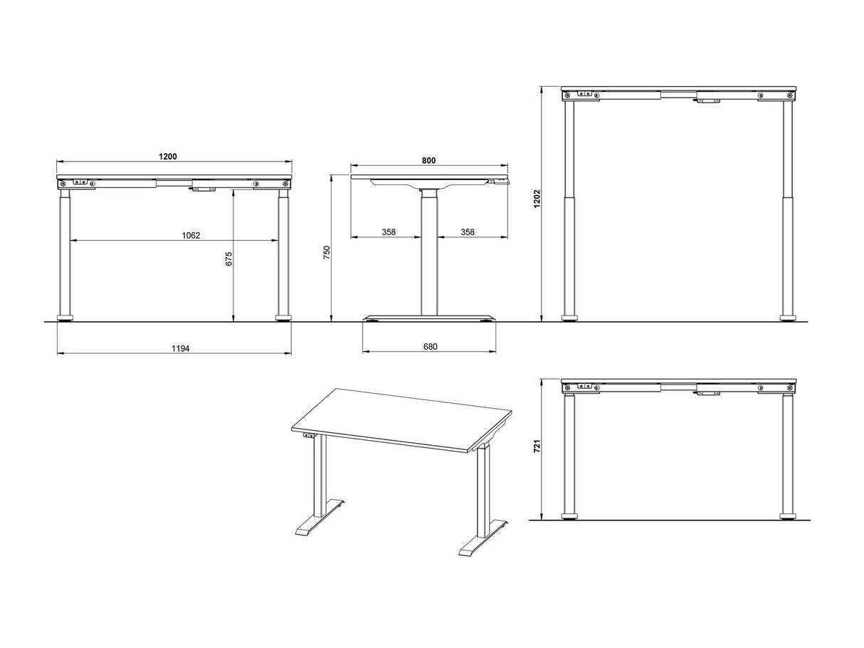 Rakstāmgalds ar regulējamu augstumu 555273