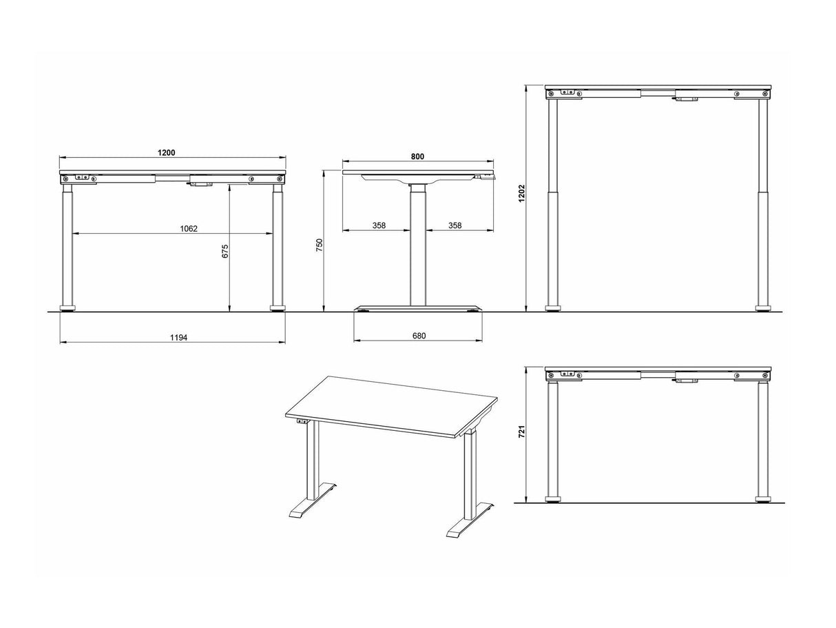 Rakstāmgalds ar regulējamu augstumu 555273