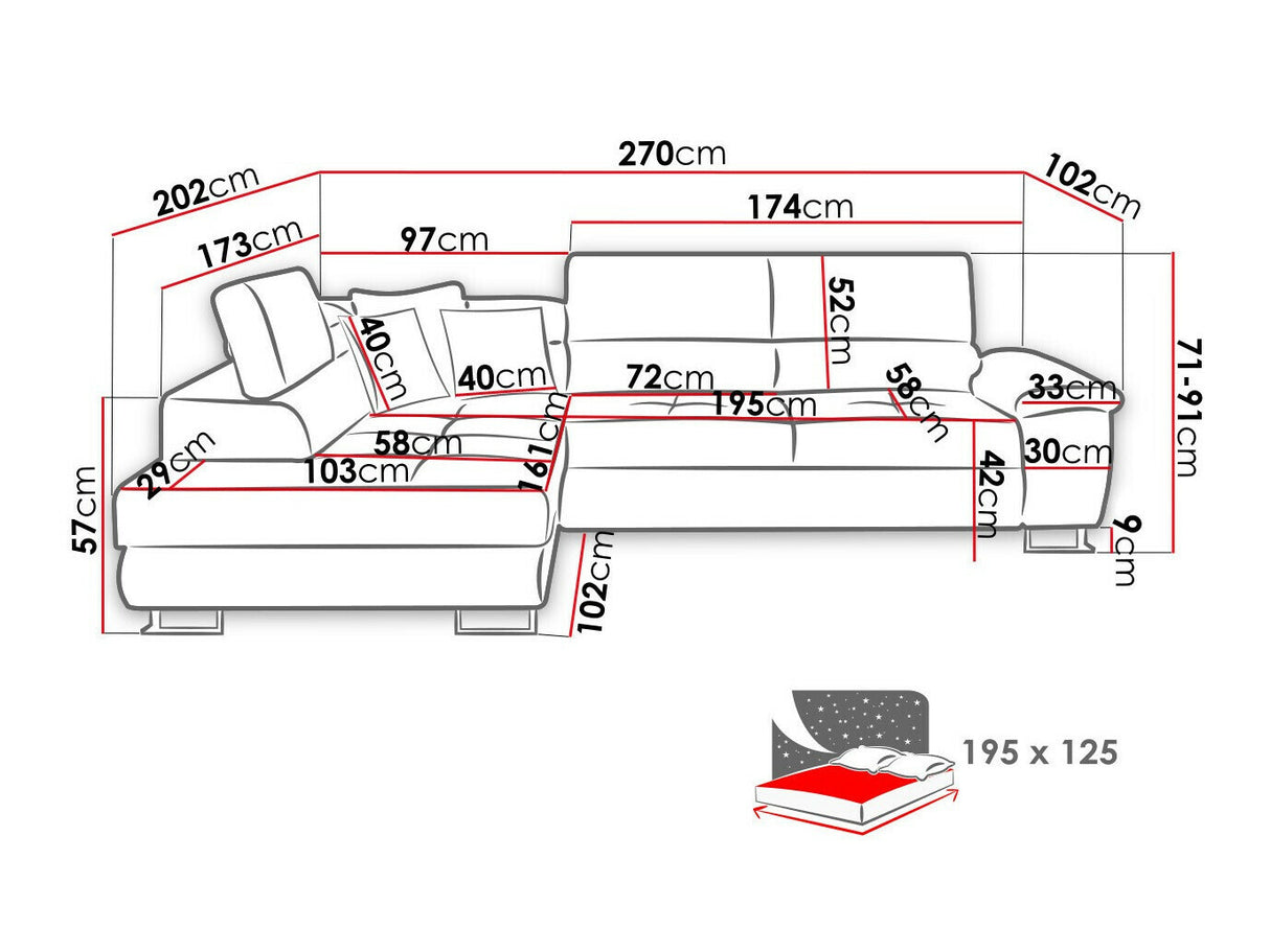 Stūra dīvāns 377012