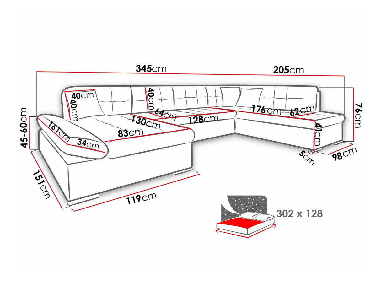 Stūra dīvāns 108122