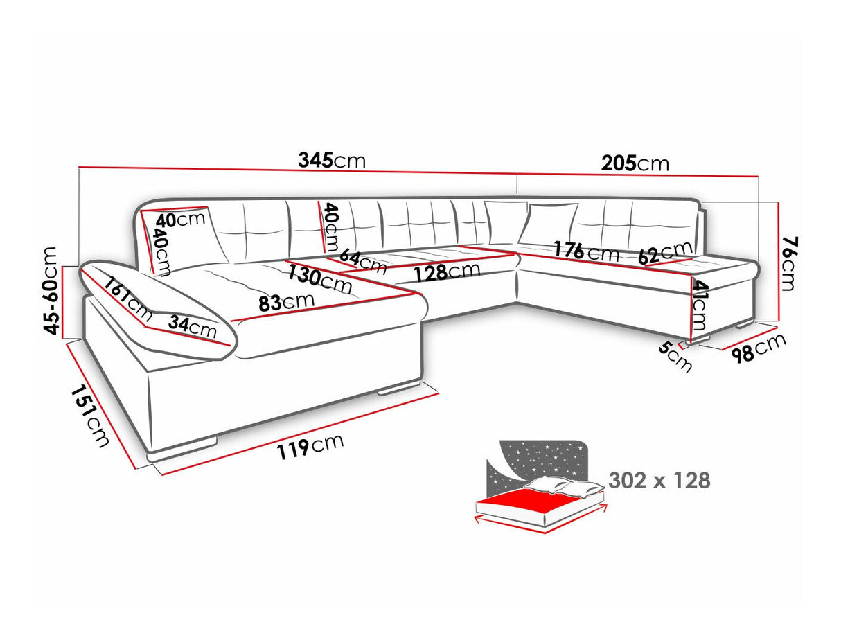 Stūra dīvāns 108122