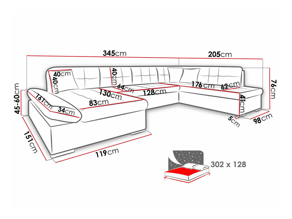 Stūra dīvāns 108122