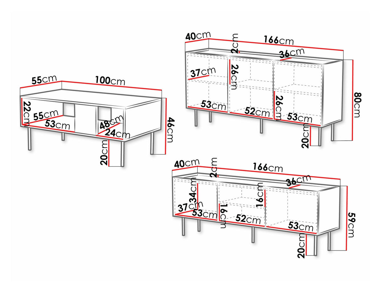 Viesistabas komplekts 557398