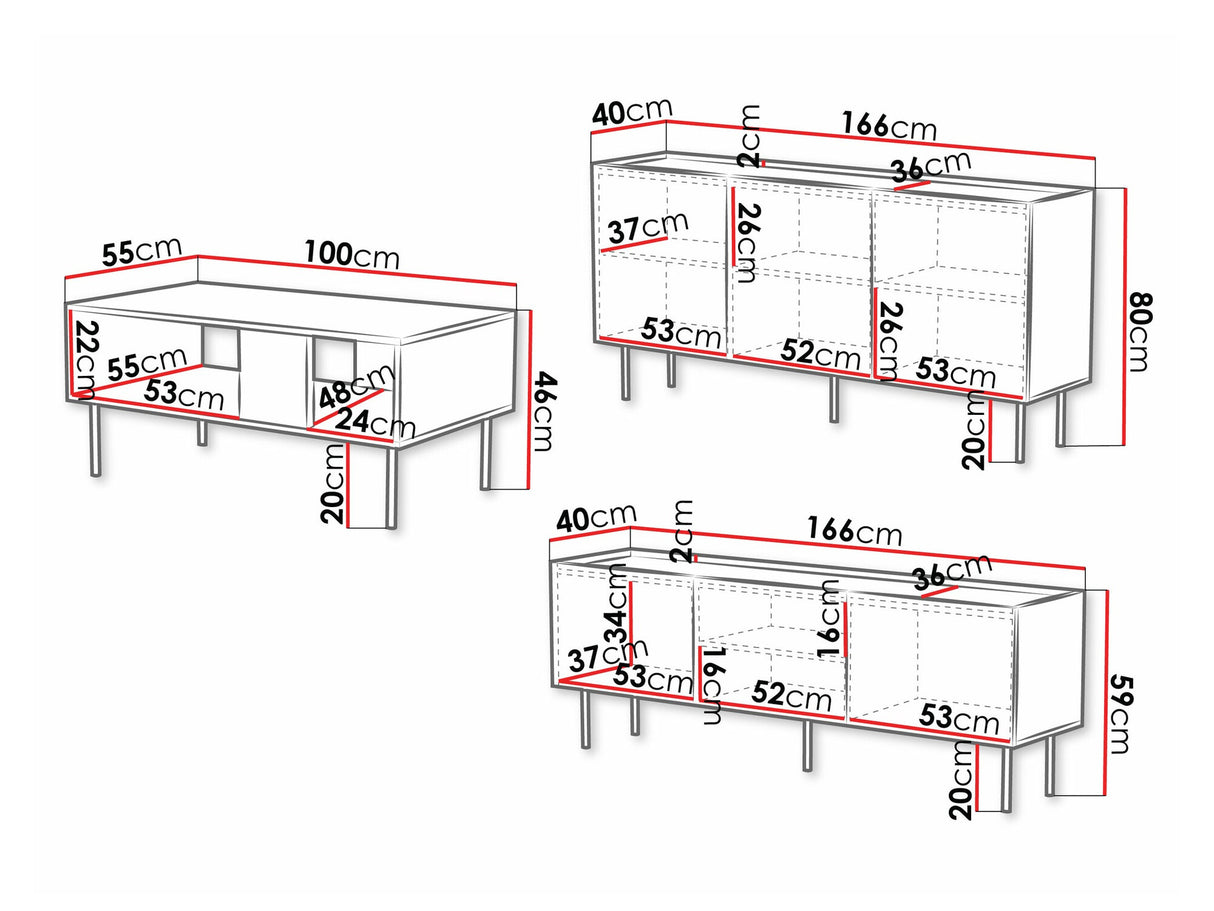 Viesistabas komplekts 557398