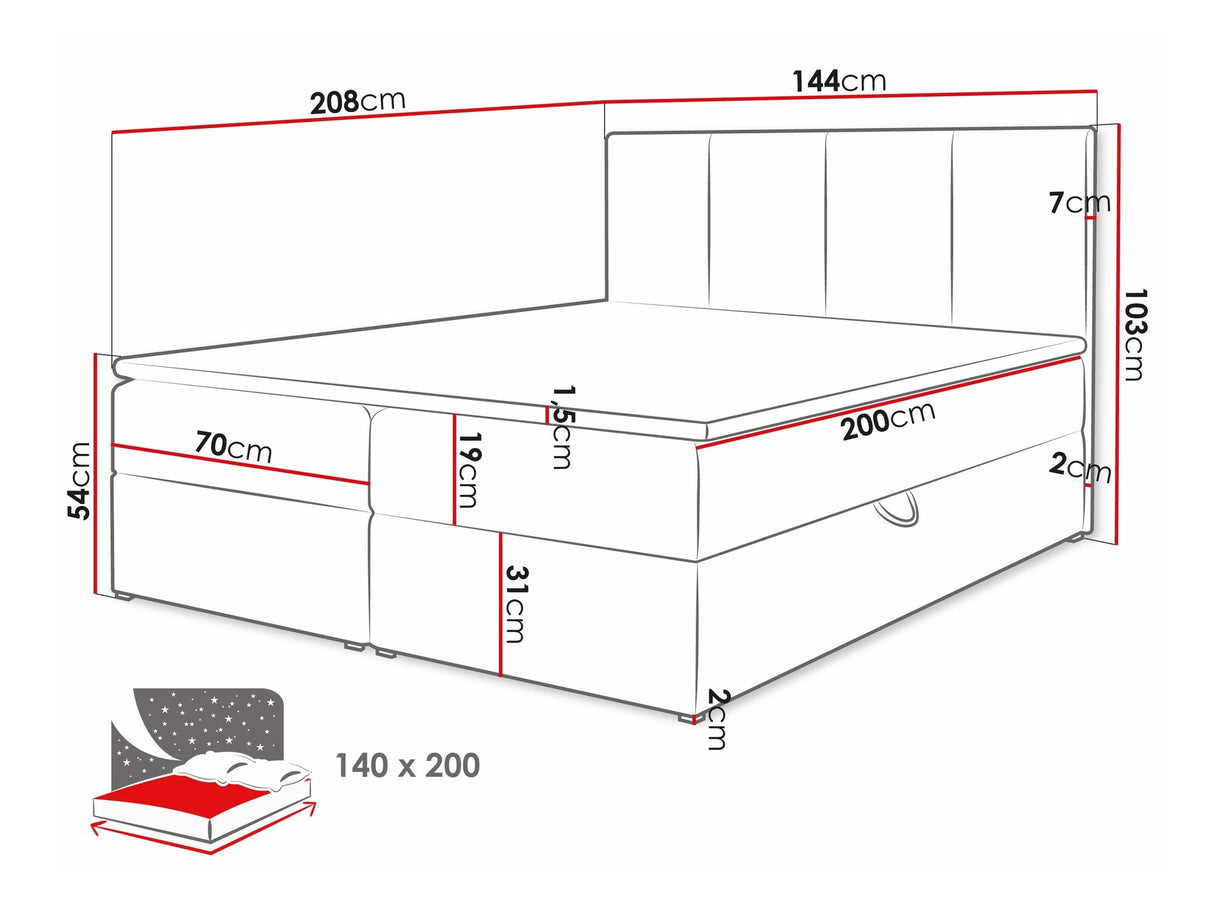 Kontinentālā gulta 263501