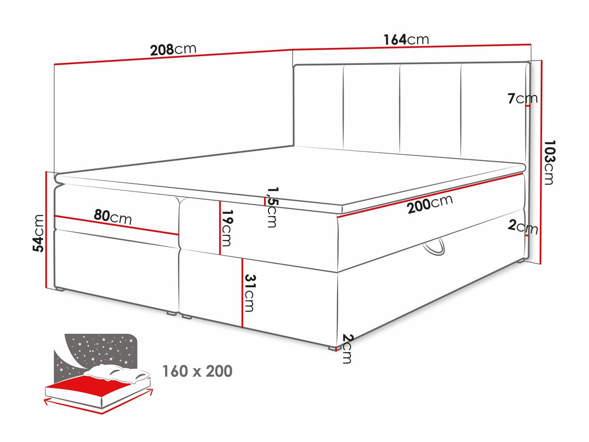Kontinentālā gulta 263501