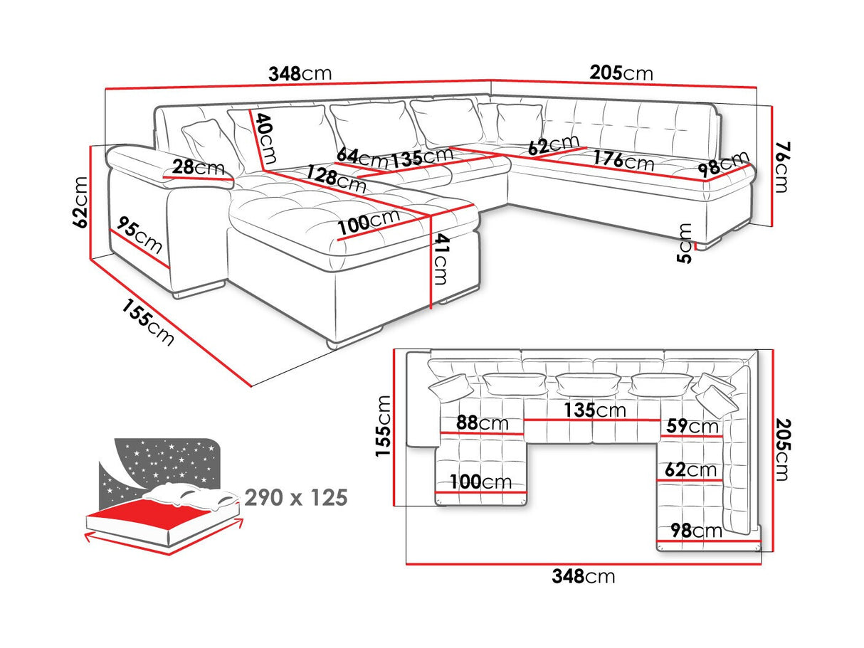 Stūra dīvāns 63897