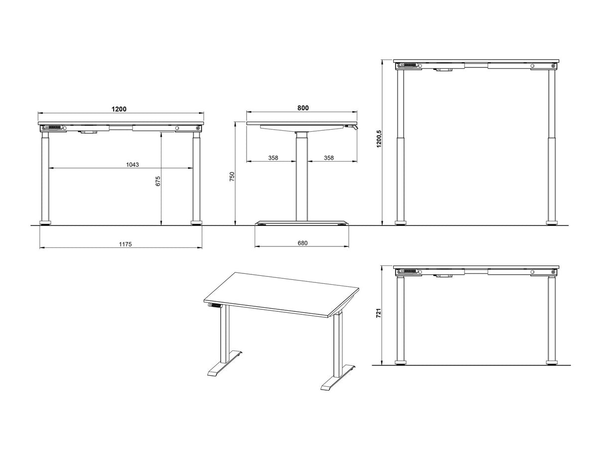 Rakstāmgalds ar regulējamu augstumu 520246