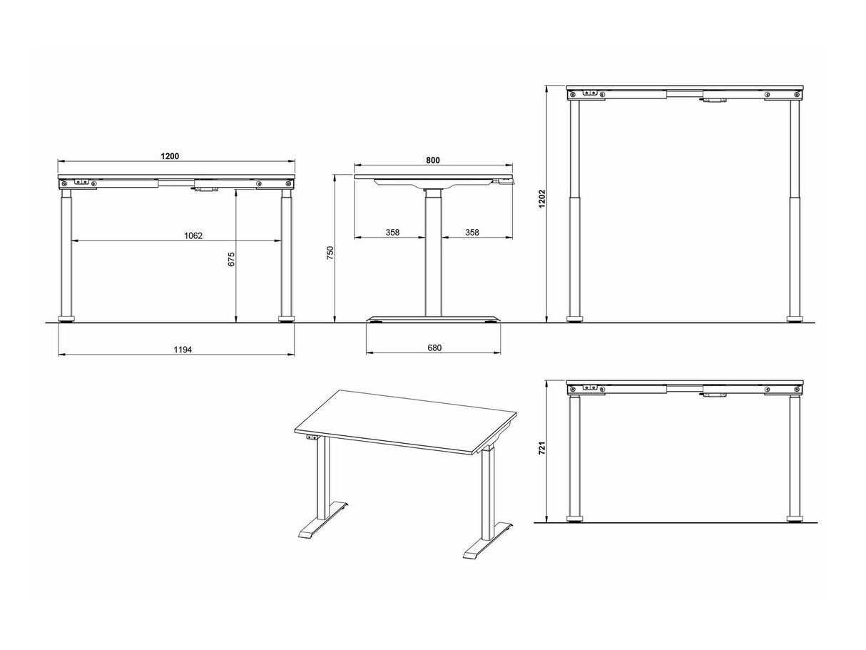 Rakstāmgalds ar regulējamu augstumu 555273