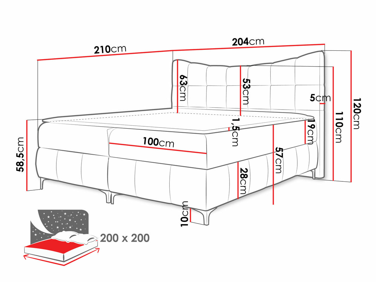 Kontinentālā gulta 565585