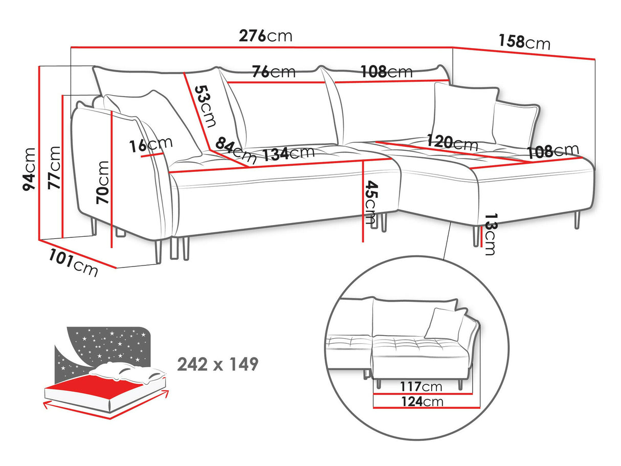 Stūra dīvāns 567850