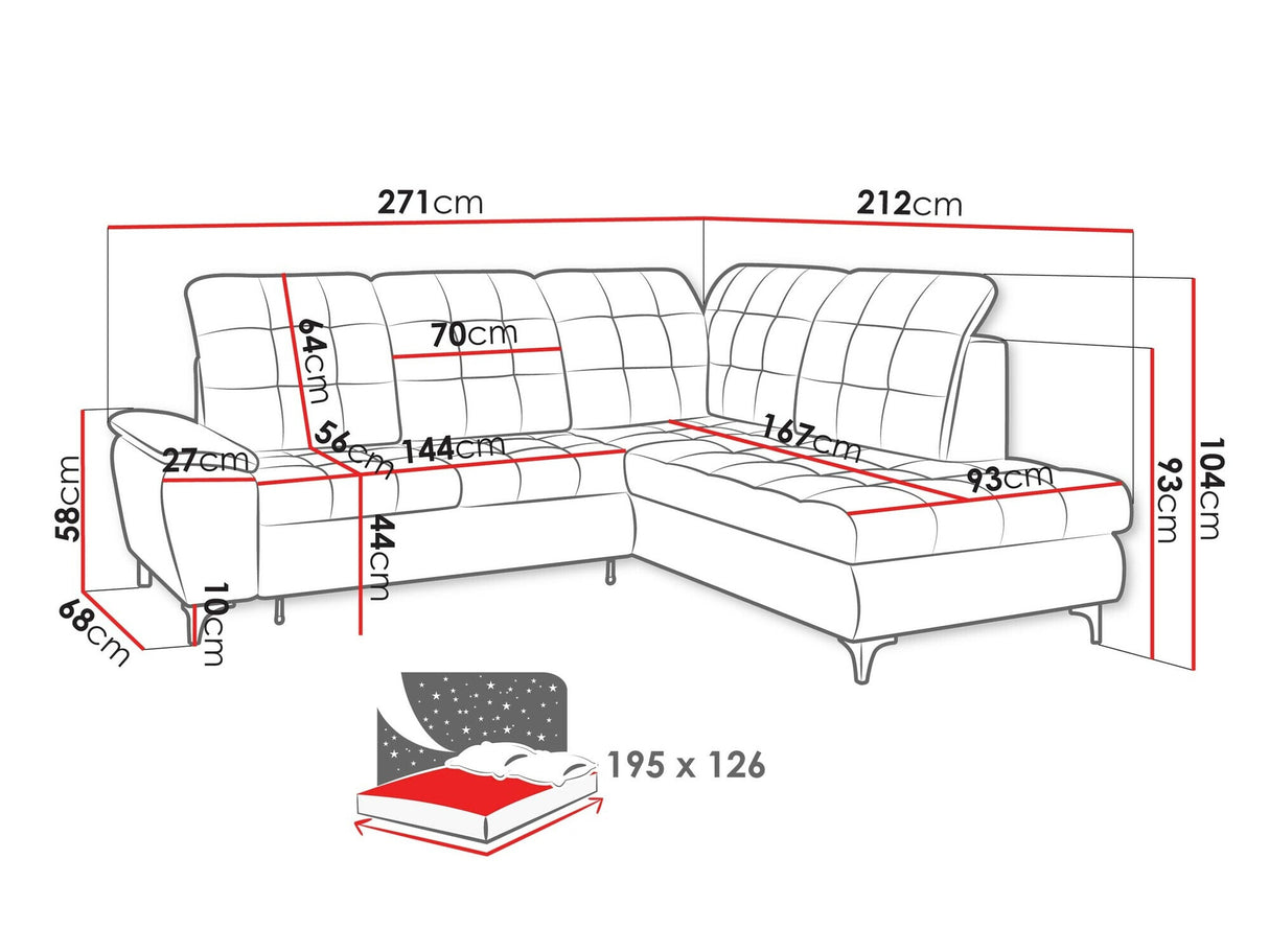 Stūra dīvāns 568440