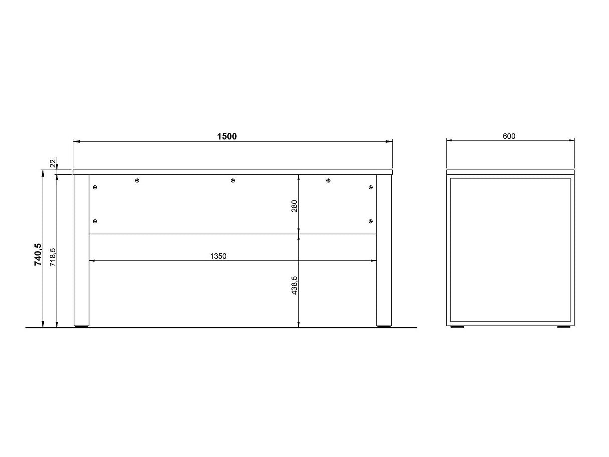 Biroja mēbeļu komplekts 571384