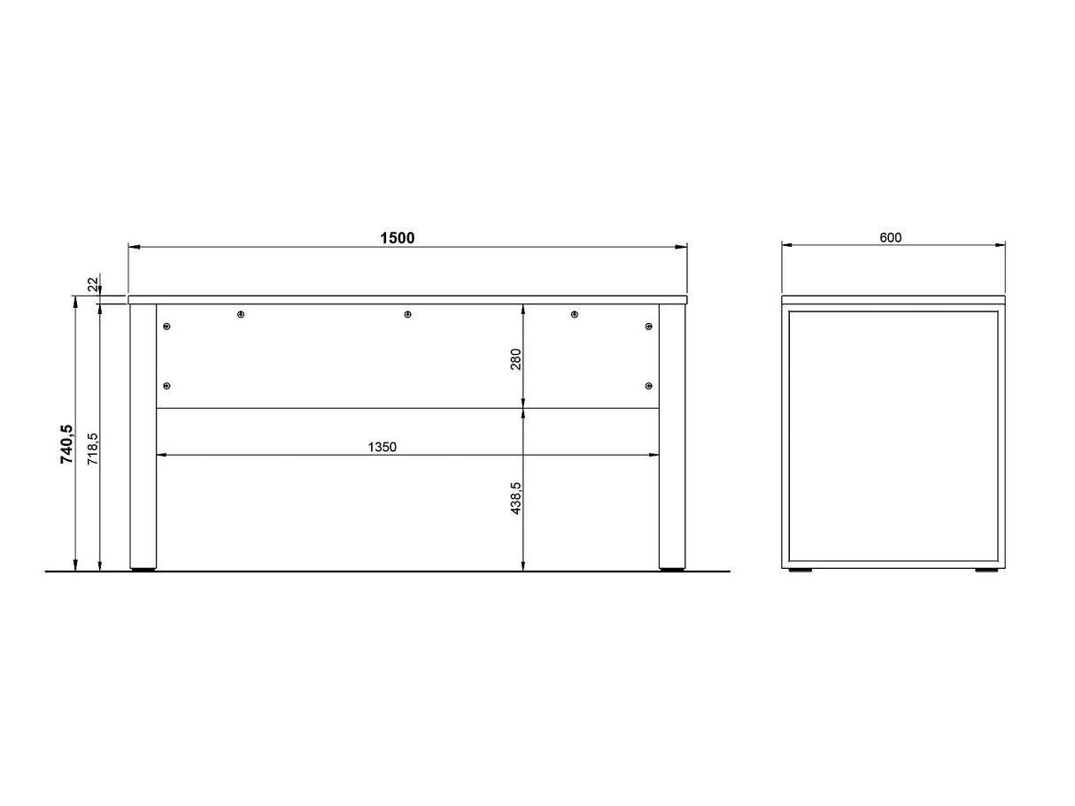 Biroja mēbeļu komplekts 571384
