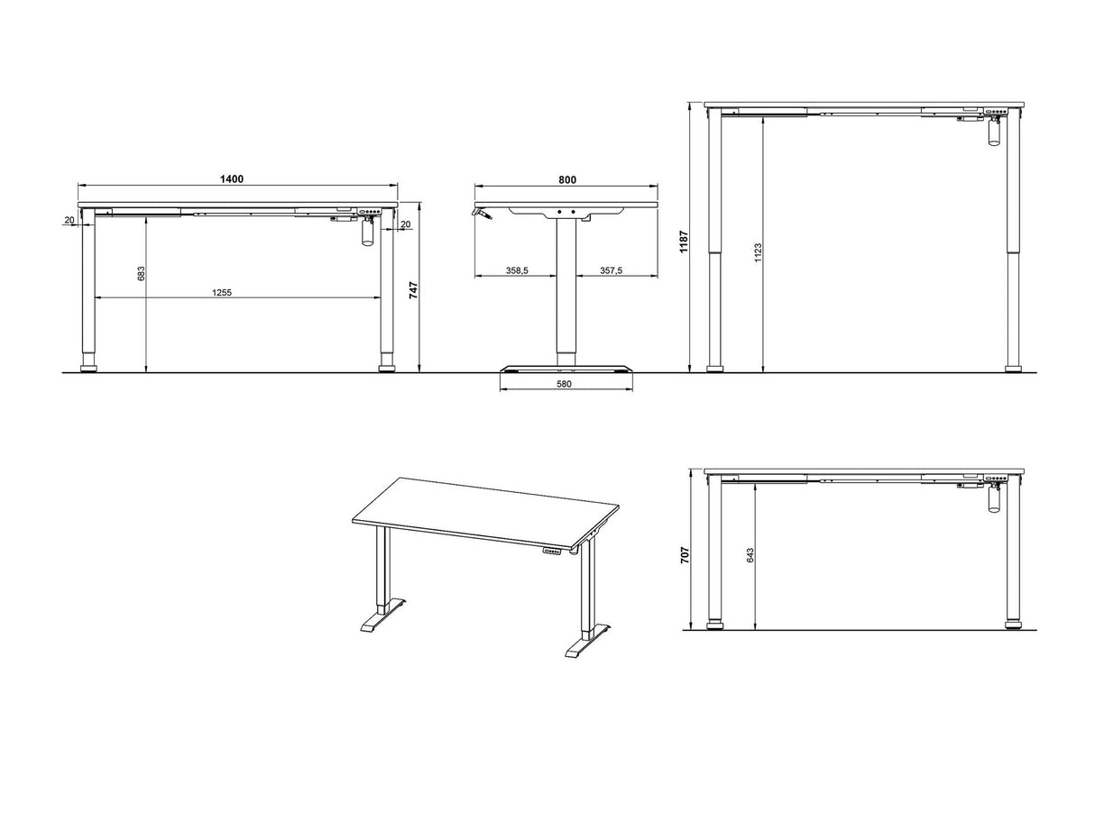 Biroja mēbeļu komplekts 571567