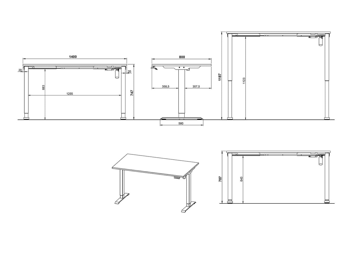 Biroja mēbeļu komplekts 571567