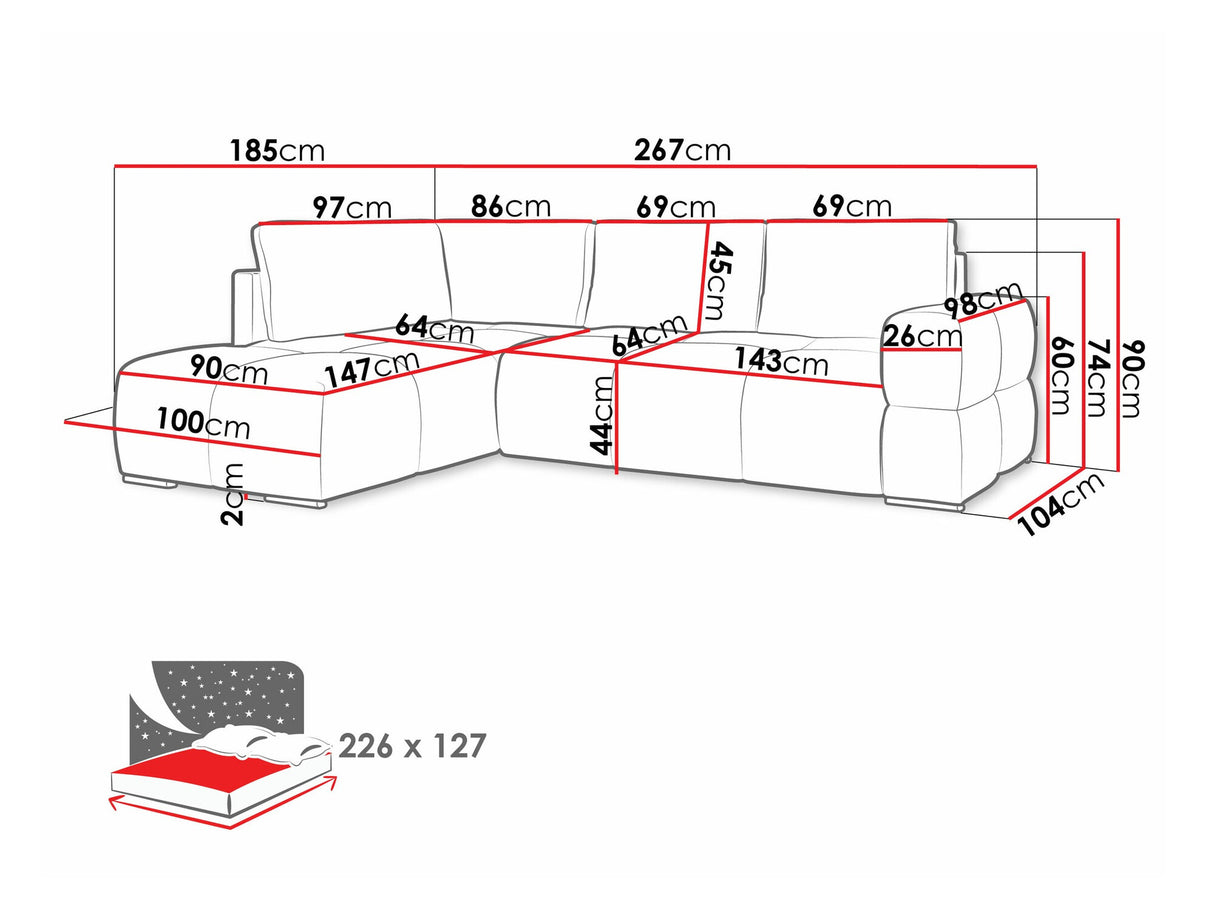 Stūra dīvāns 571978