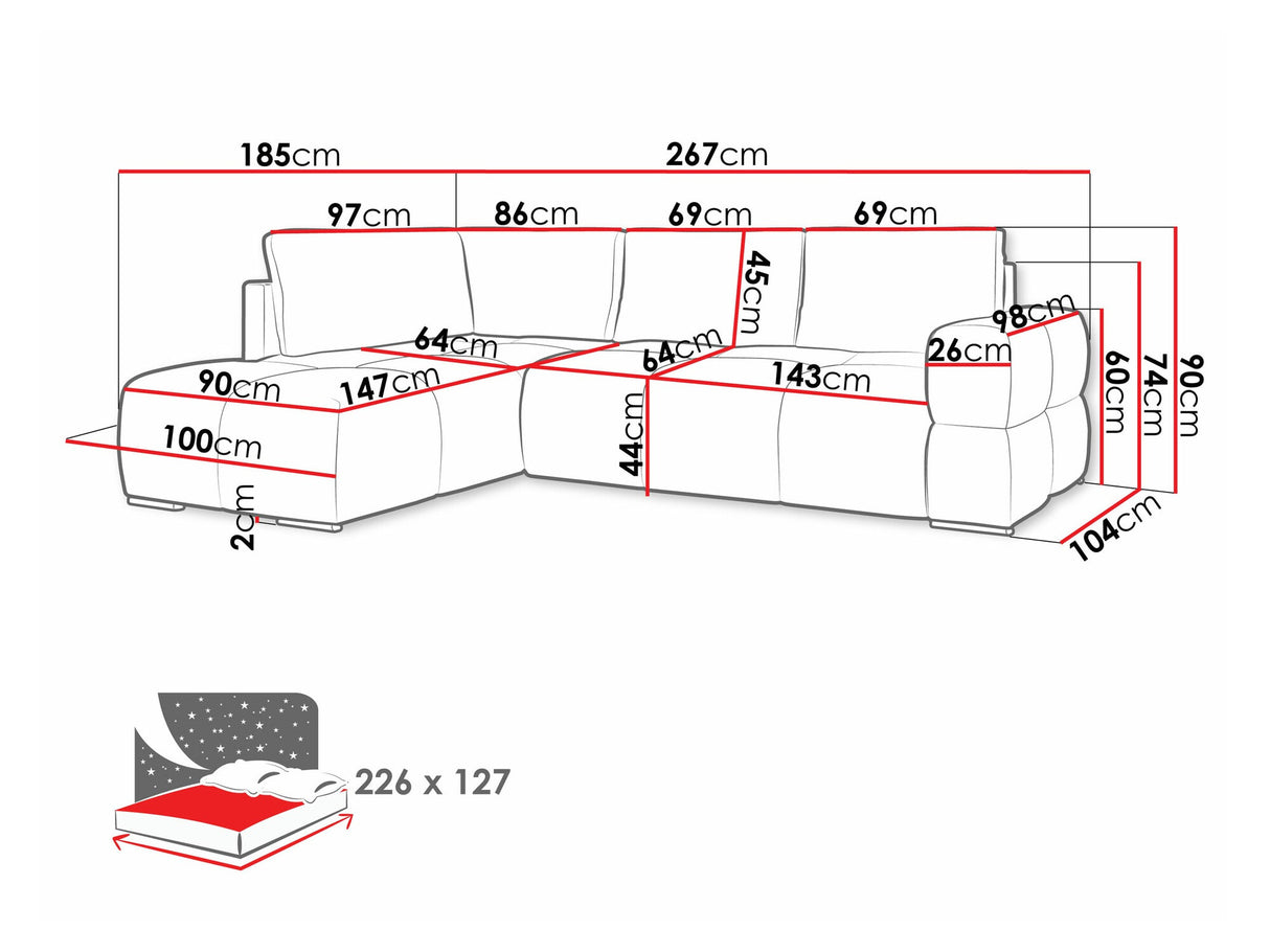 Stūra dīvāns 571978
