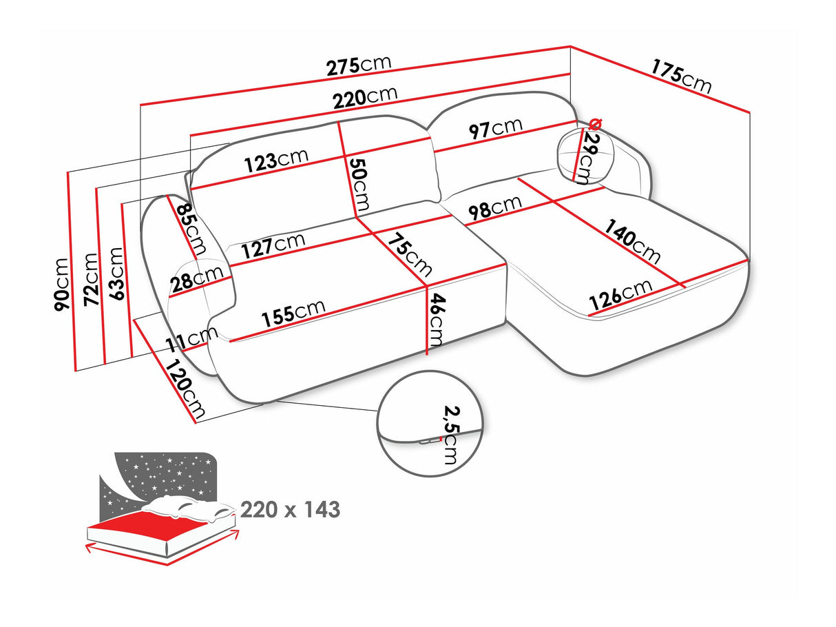 Stūra dīvāns 572039