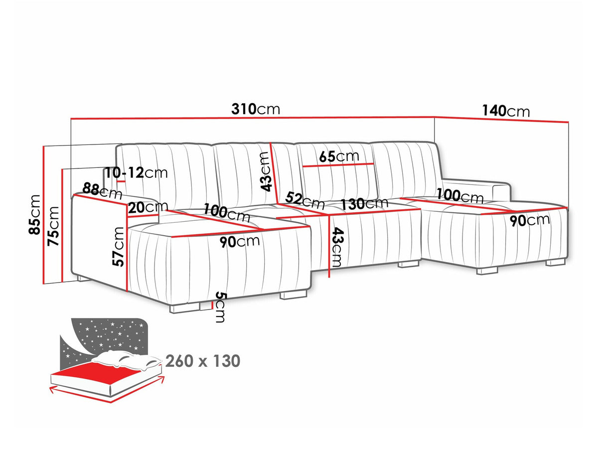 Stūra dīvāns 572517