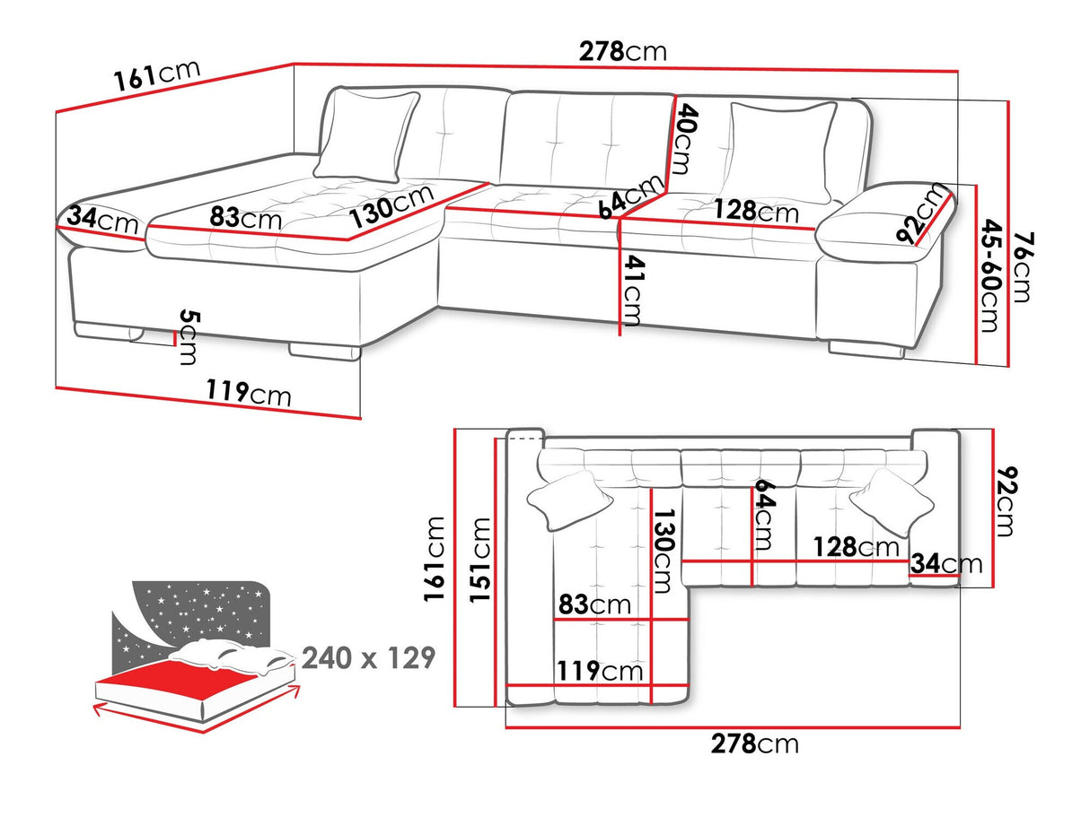 Stūra dīvāns 445957