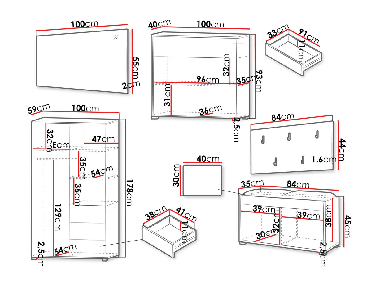 Priekšnama komplekts 574222
