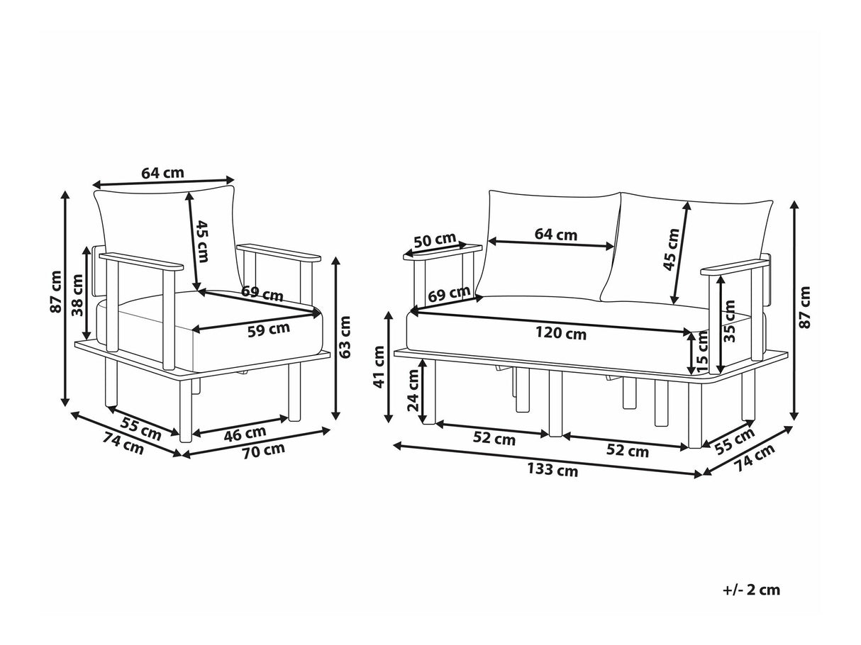 Mīksto mēbeļu komplekts 575076