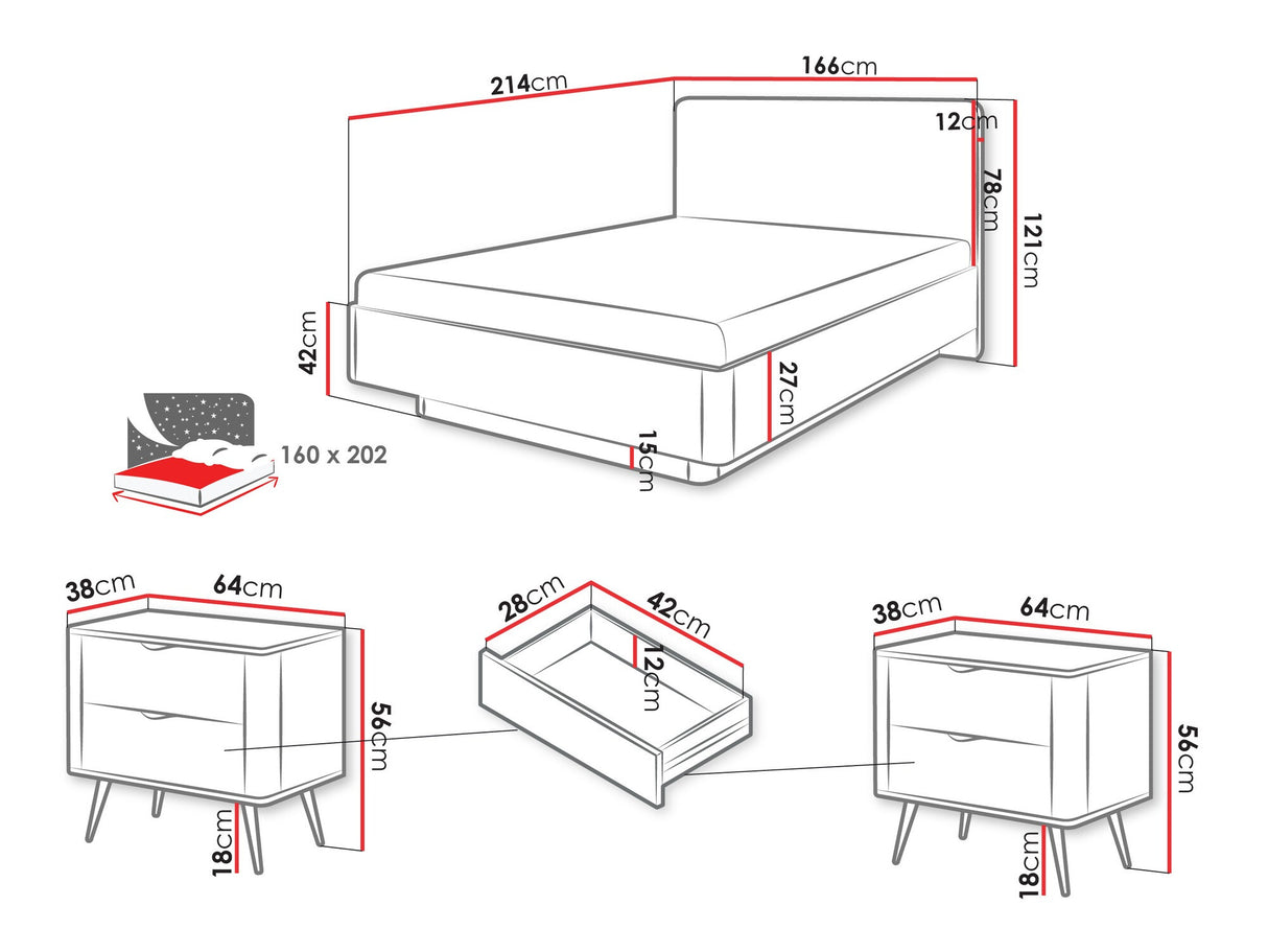 Guļamistabas komplekts 575328