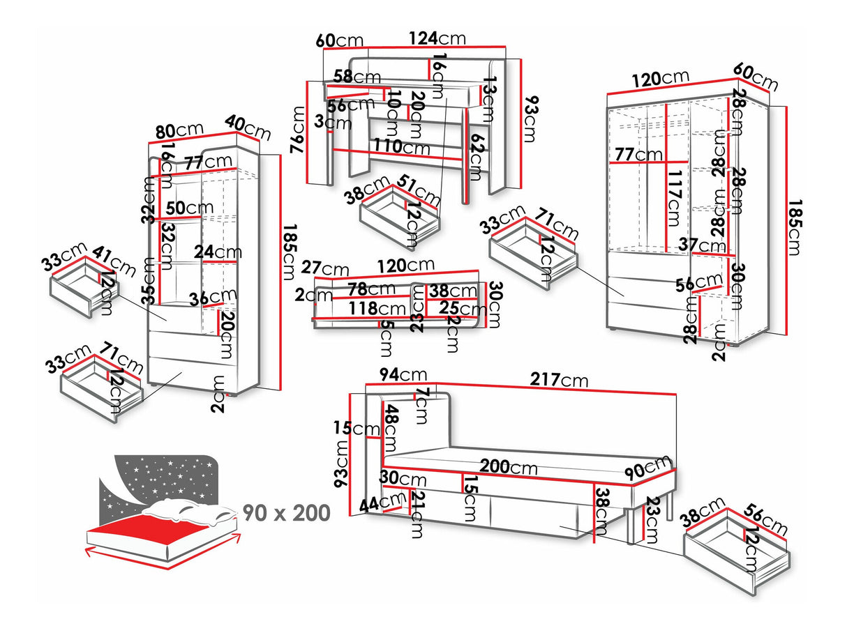 Guļamistabas komplekts 576388